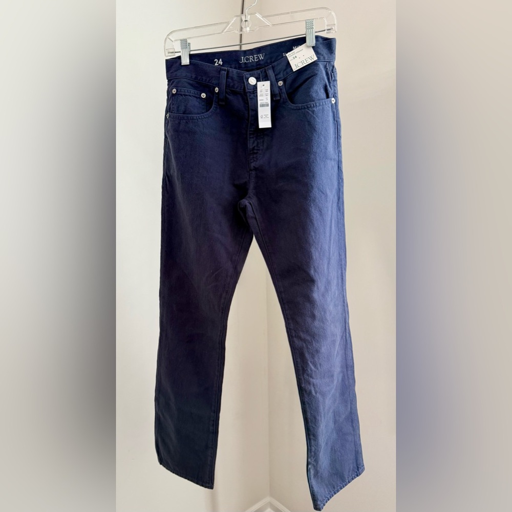 💙NWT J.Crew Mid-Rise Slouchy Straight Jeans - Size 24